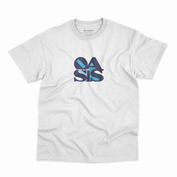Camiseta Oasis Little By Little Single na cor branca