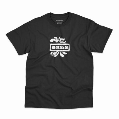 Camiseta Oasis Logo Dig Out Your Soul na cor preta