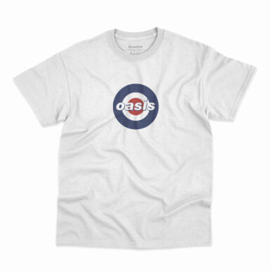 Camiseta Oasis Mod na cor branca