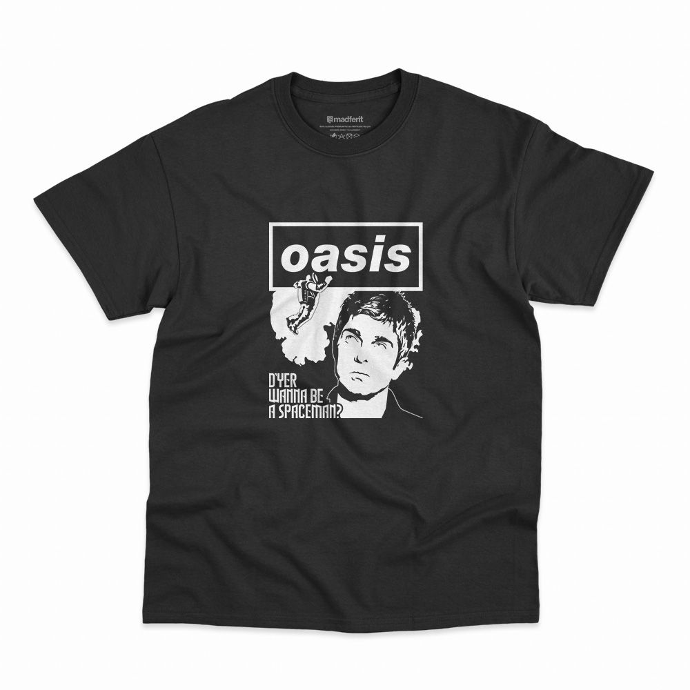 Camiseta Oasis Noel D'Yer Wanna Be a Spaceman? » Madferit Camisetas