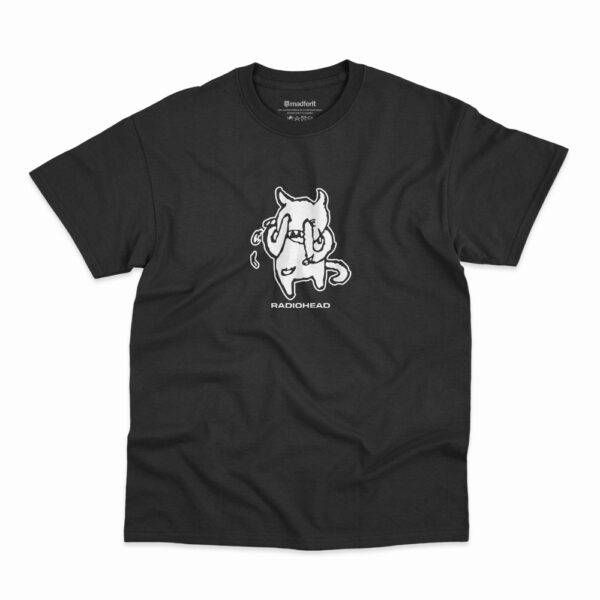 Camiseta preta da banda Radiohead