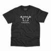 Camiseta preta Shemaphore da banda Radiohead