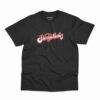 Camiseta preta com logo da banda Sterophonics