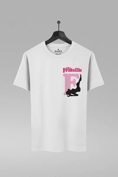 Camiseta preta com estampa da banda The Fratellis
