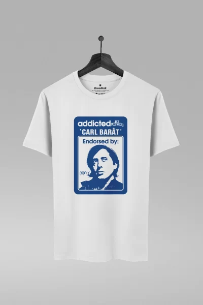Camiseta branca com estampa da banda The Libertines