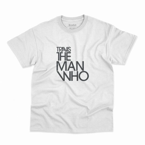 Camiseta The Man Who da banda Travis na cor branca