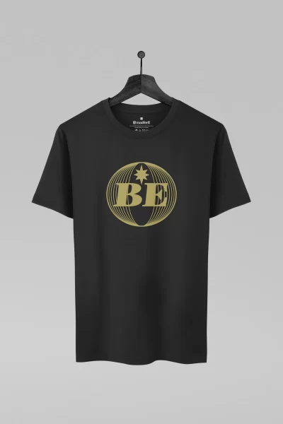 Camiseta preta com estampa da banda Beady Eye