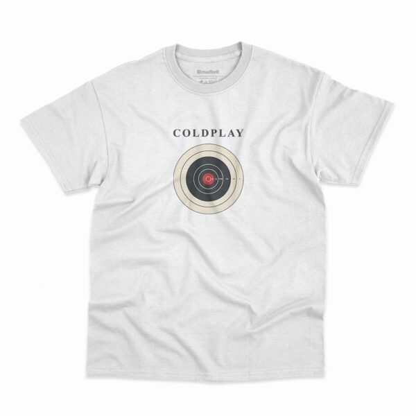 Camiseta Coldplay Guns na cor branca