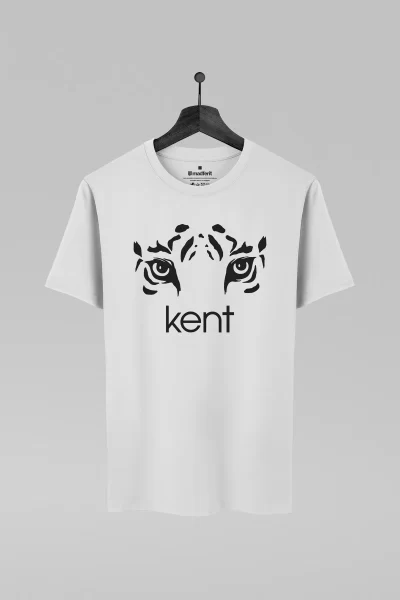 Camiseta branca com estampa da banda Kent