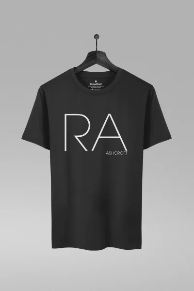 Camiseta preta com estampa do Richard Ashcroft