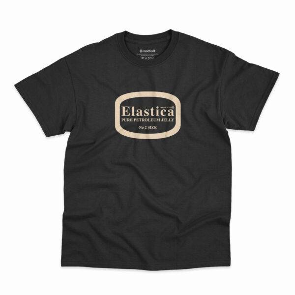 Camiseta Vasiline da banda Elastica na cor preta
