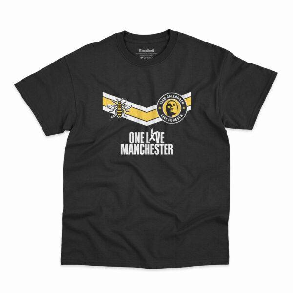 Camiseta preta com estampa Liam Gallagher