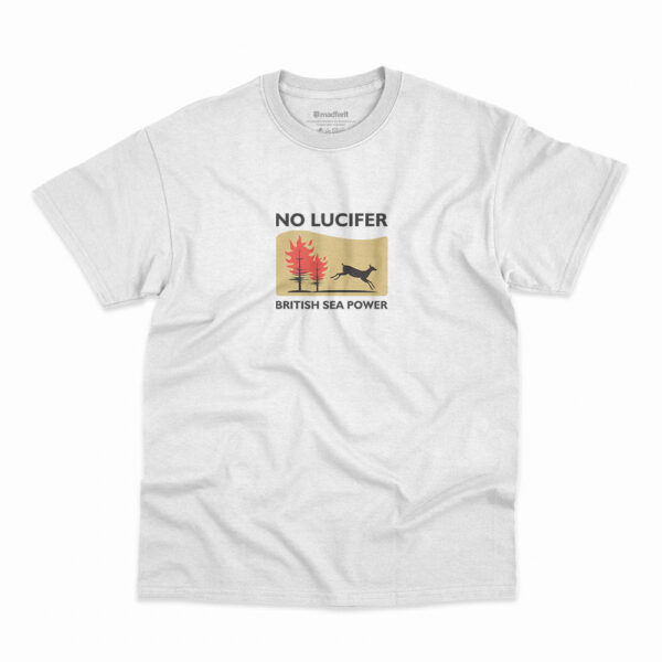 Camiseta British Sea Power No Lucifer na cor branca
