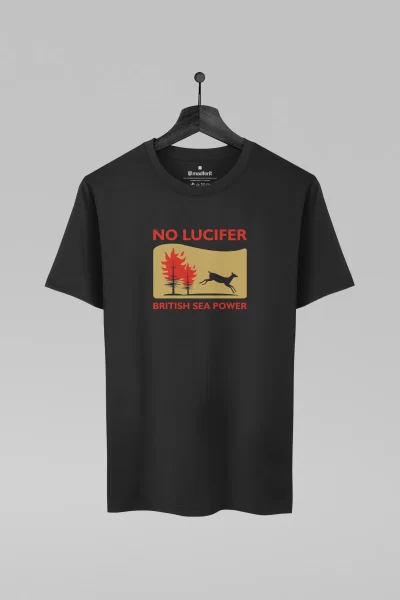 Camiseta preta com estampa da banda Sea Power