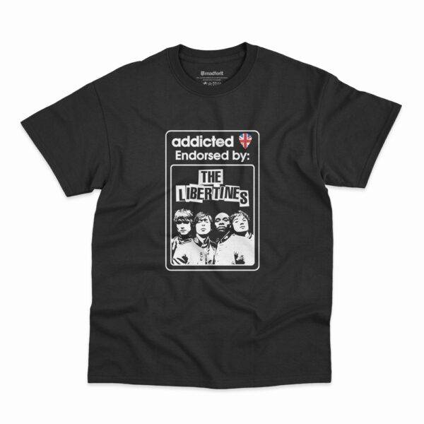 Camiseta preta da banda The Libertines