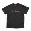 Camiseta preta com logo pink da banda The Libertines