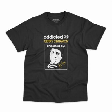 Camiseta Gerry Cinnamon Addicted na cor Preta