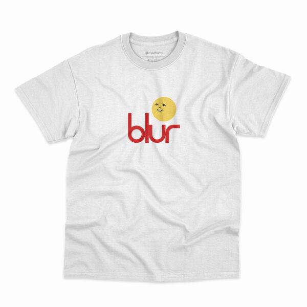 Camiseta branca da banda Blur