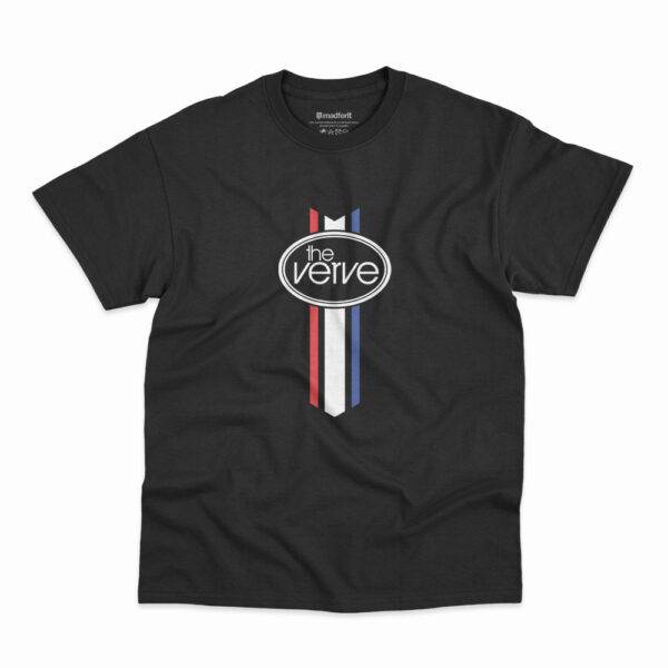 Camiseta na cor preta com estampa da banda The Verve