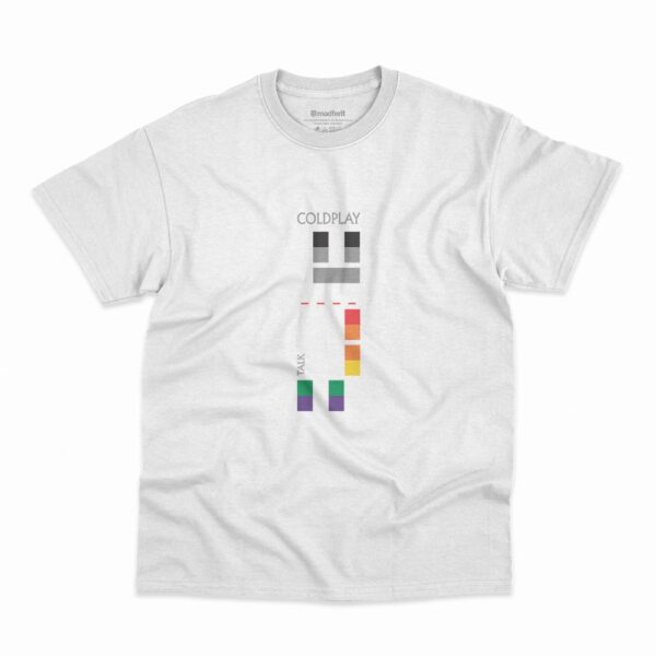 Camiseta Coldplay Talk na cor branca