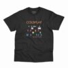 Camiseta Coldplay The Hardest Part na cor preta