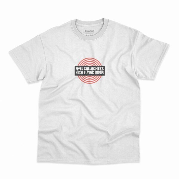 Camiseta na cor branca Noel Gallagher’s High Flying Birds