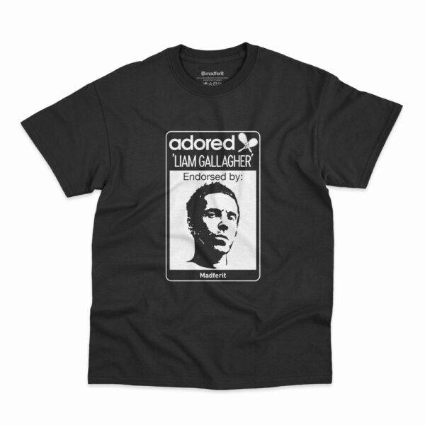 Camiseta Liam Gallagher na cor preta