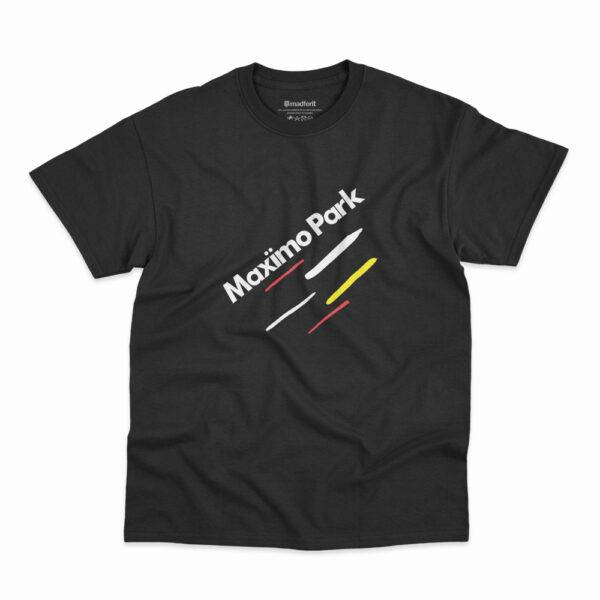 Camiseta preta Risk To Exist da banda Maximo Park