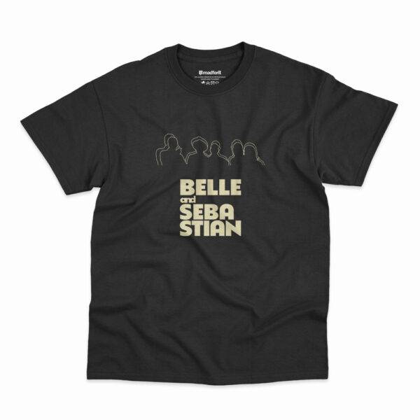 Camiseta preta da banda Belle and Sebastian