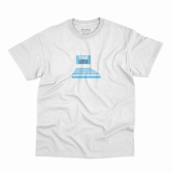 Camiseta Coming Around da banda Travis na cor branca