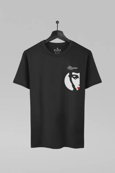 Camiseta preta com estampa da banda The Courteeners
