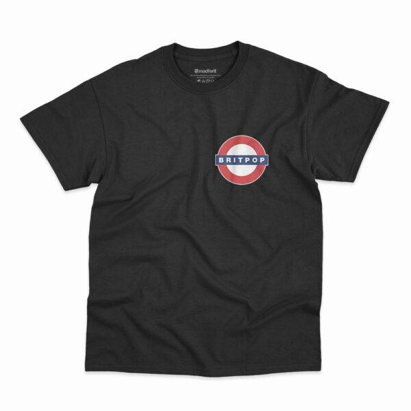 Camiseta Britipop na cor preta