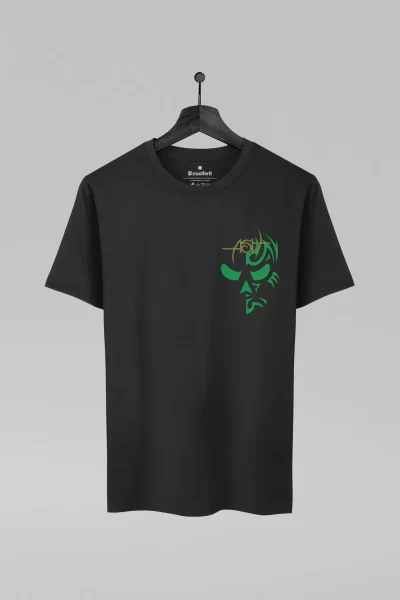 Camiseta preta com estampa da banda Ash