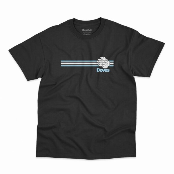 Camiseta Doves Stripes 2005 na cor preta