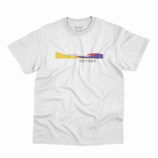 Camiseta Editors In This Light And On This Evening na cor branca