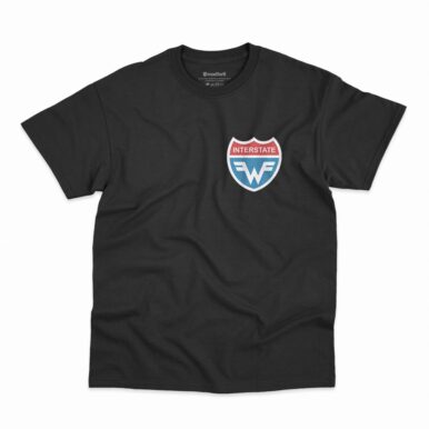 Camiseta Weezer Interstate na cor preta
