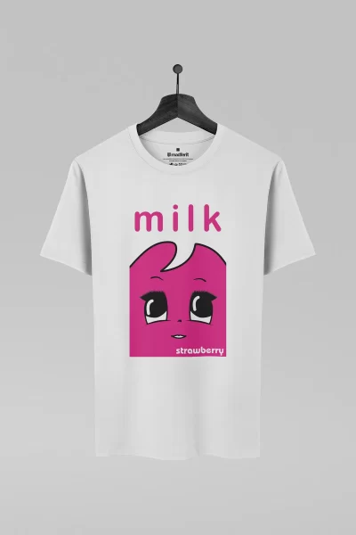 Camiseta branca com estampa da banda Blur