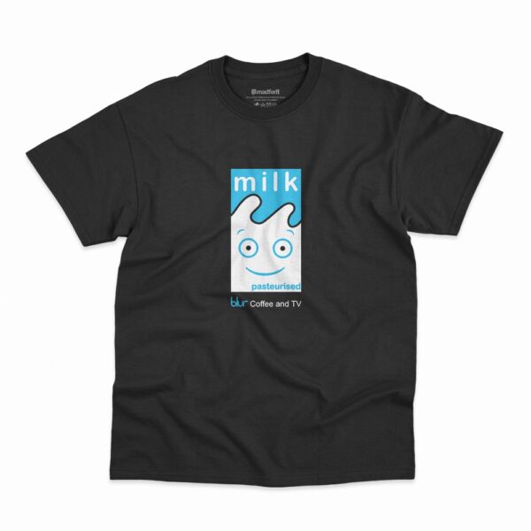 Camiseta Blur Coffee And TV na cor preta