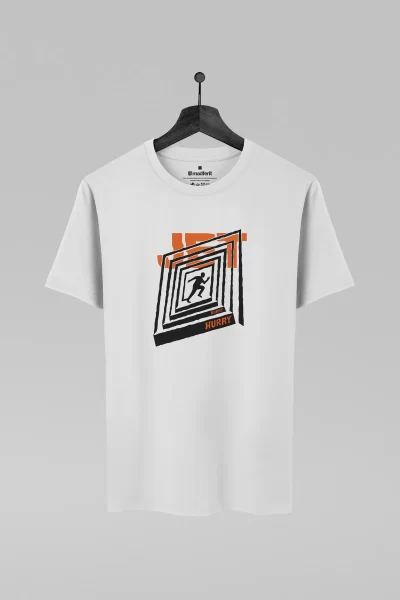 Camiseta branca com estampa da banda Jet