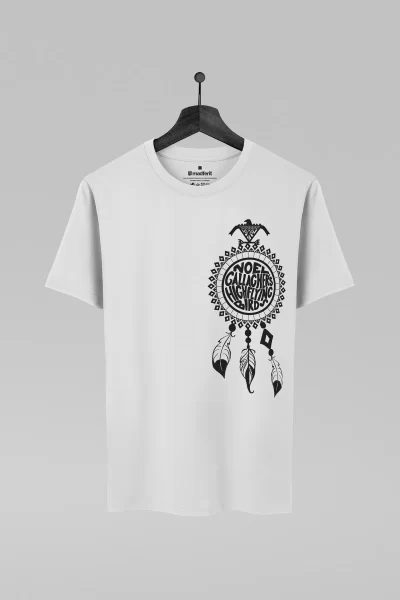 Camiseta branca com estampa da banda Noel Gallagher's High Flying Birds