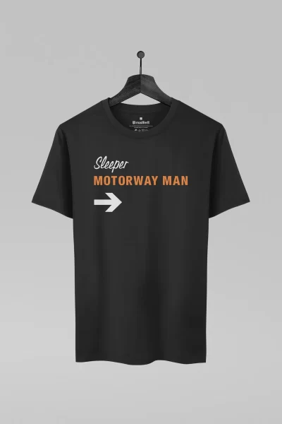 Camiseta preta com estampa da banda Sleeper