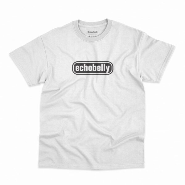 Camiseta com logo da banda Echobelly na cor branca