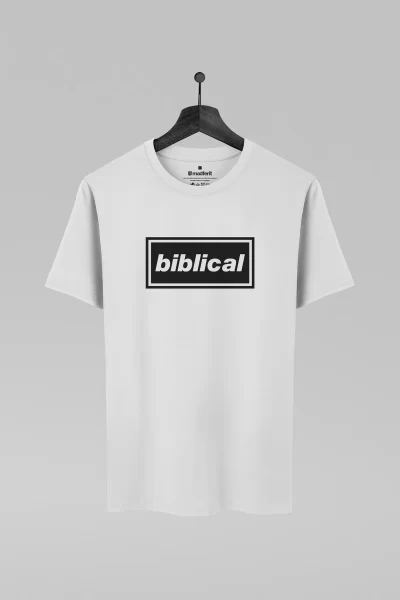 Camiseta branca com estampa da banda Oasis