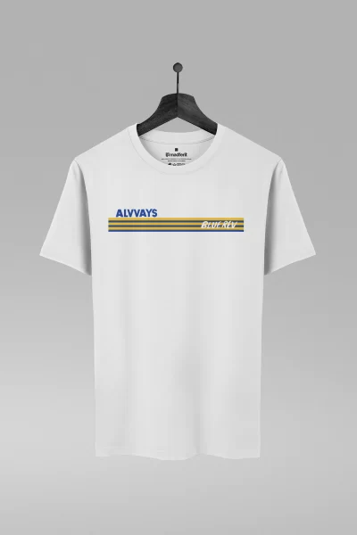 Camiseta branca com estampa da banda Alvvays