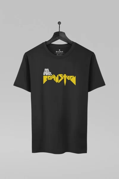 Camiseta preta com estampa da banda Arctic Monkeys