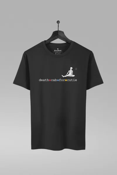 Camiseta preta com estampa da banda Death Cab For Cute