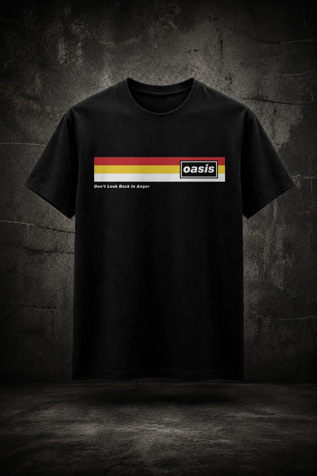 Camiseta Oasis Dont Look Back In Anger Mockup
