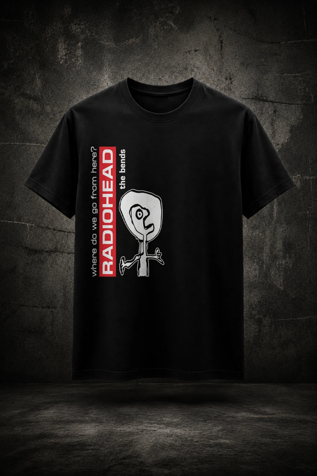Camiseta Radiohead Where Do We Go From Here Mockup