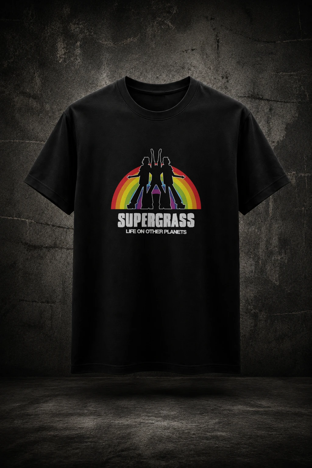 Camiseta Supergrass Life On Other Planets Mockup