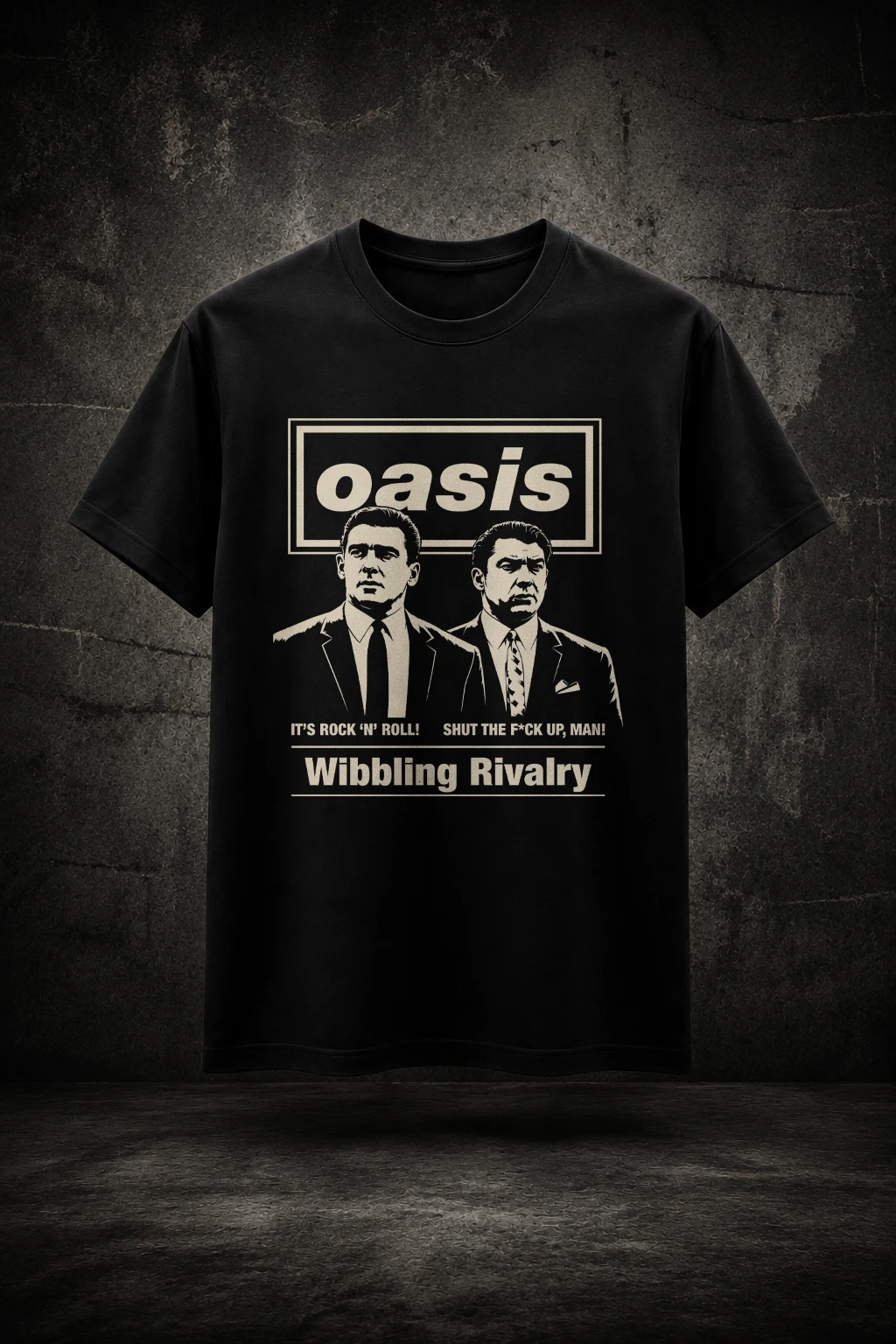 Camiseta Oasis Wibbling Rivalry Mockup
